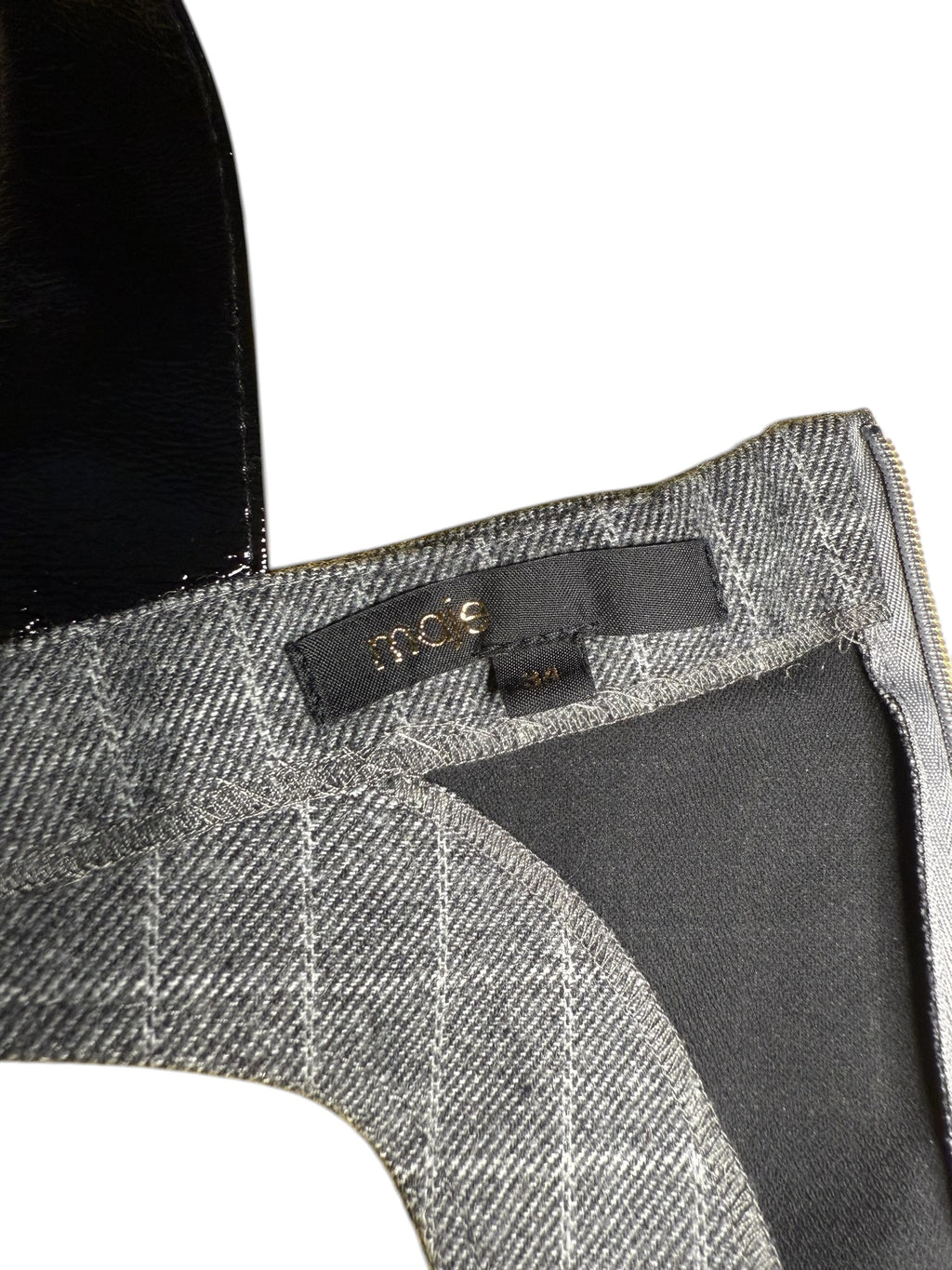 Maje grey checkered dress | Preloved