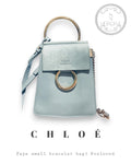 Chloé Faye Small Bracelet Bag in Mint Blue | Preloved designer bag