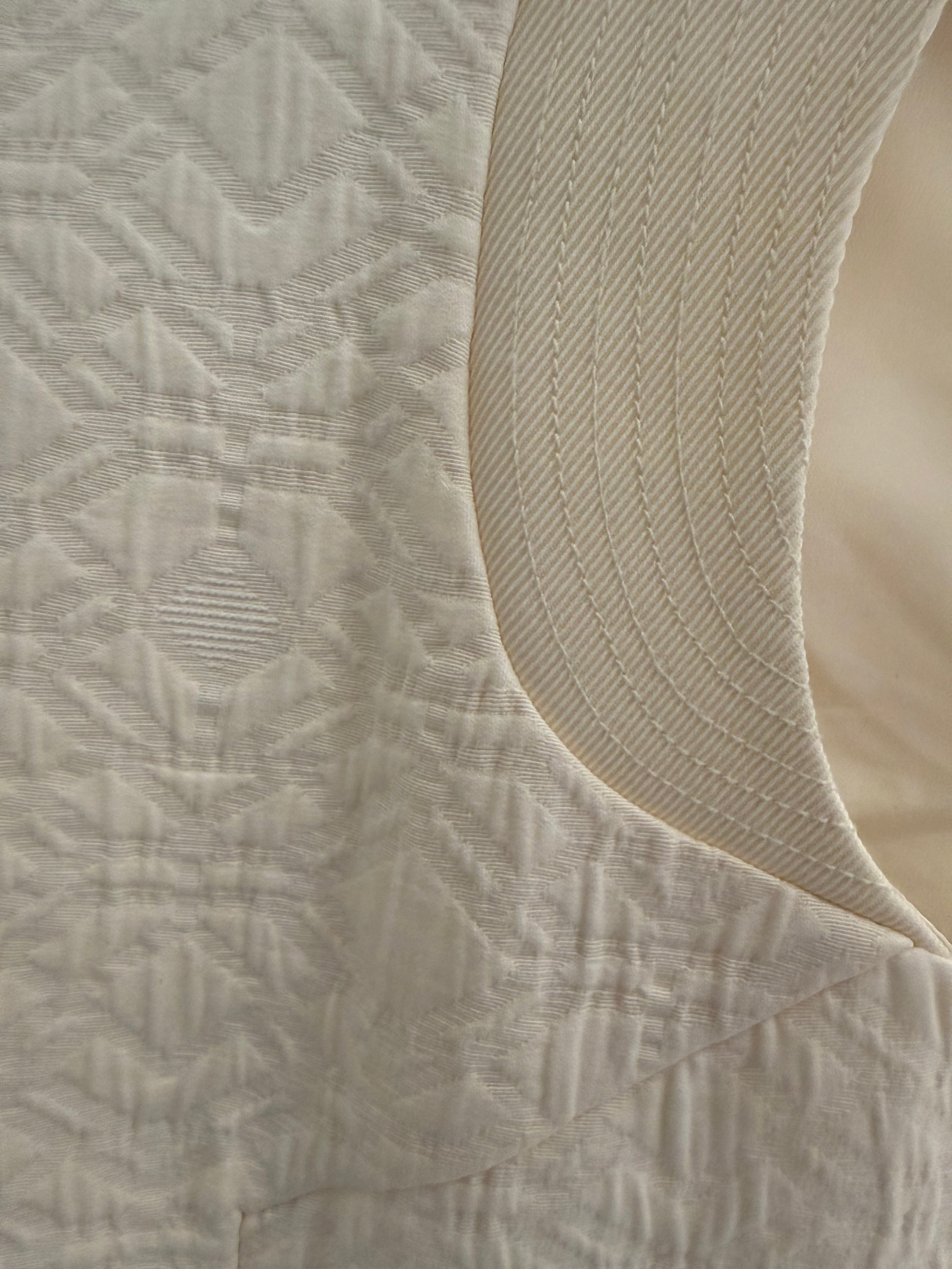 J.Crew Ivory Jacquard Textured Zip-Pocket Sleeveless Shift Dress - Size S | Preloved Heirora