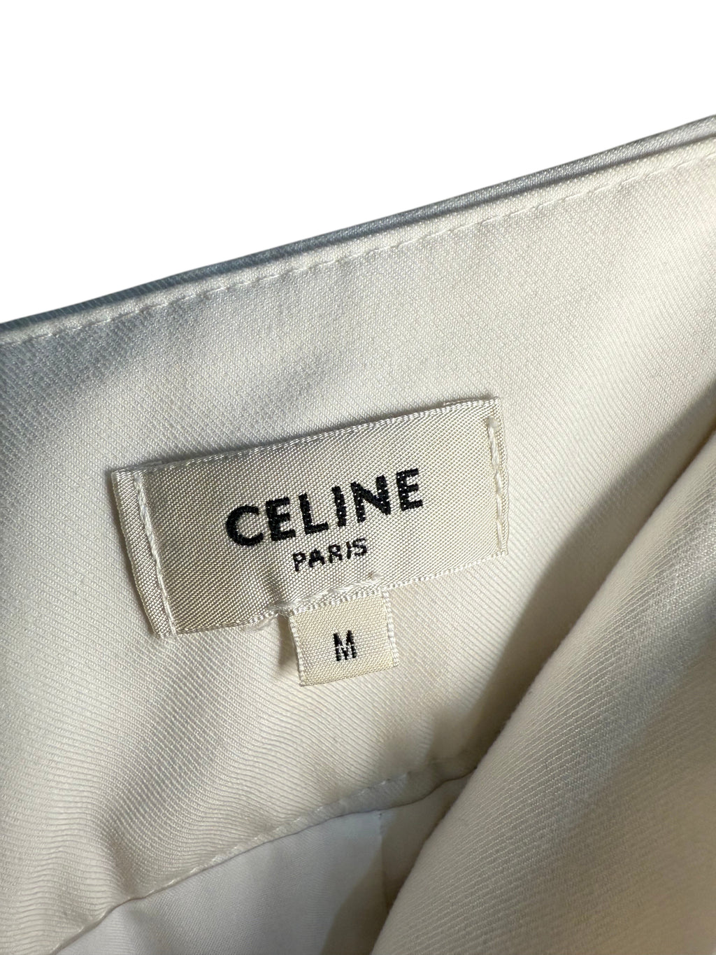 Celine pleated white skirt | Preloved