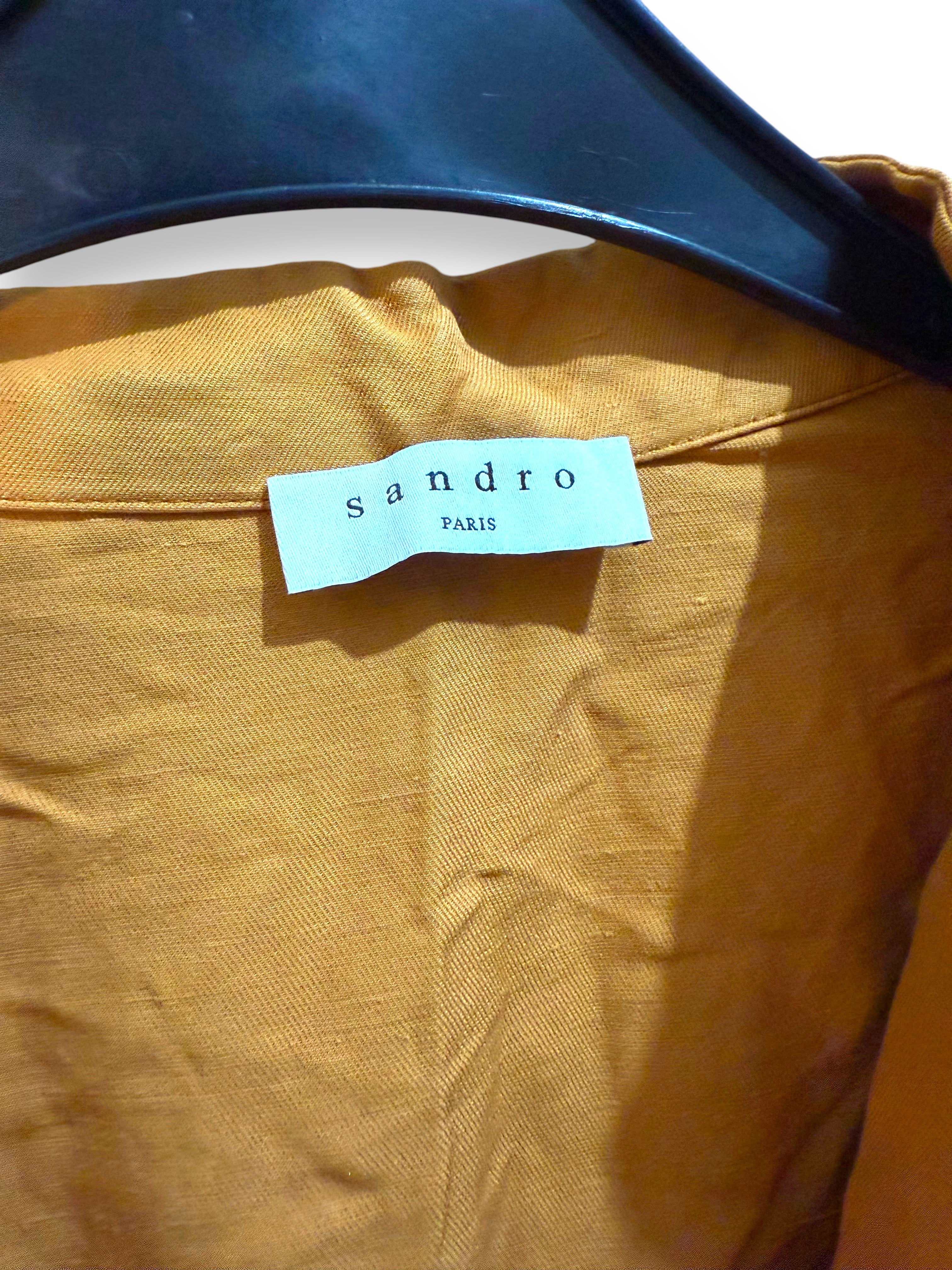 Sandro Mustard Dress | Preloved