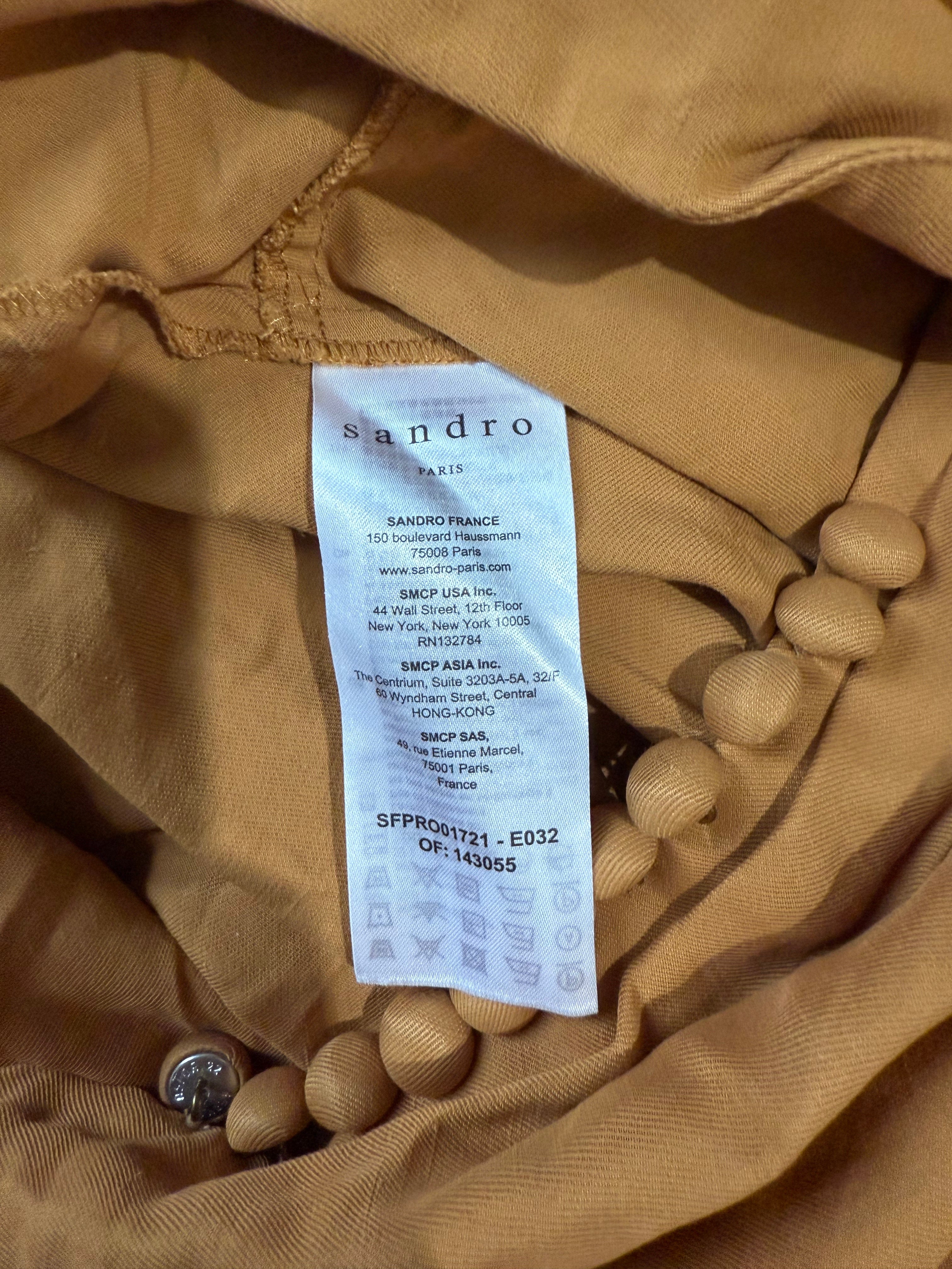 Sandro Mustard Dress | Preloved