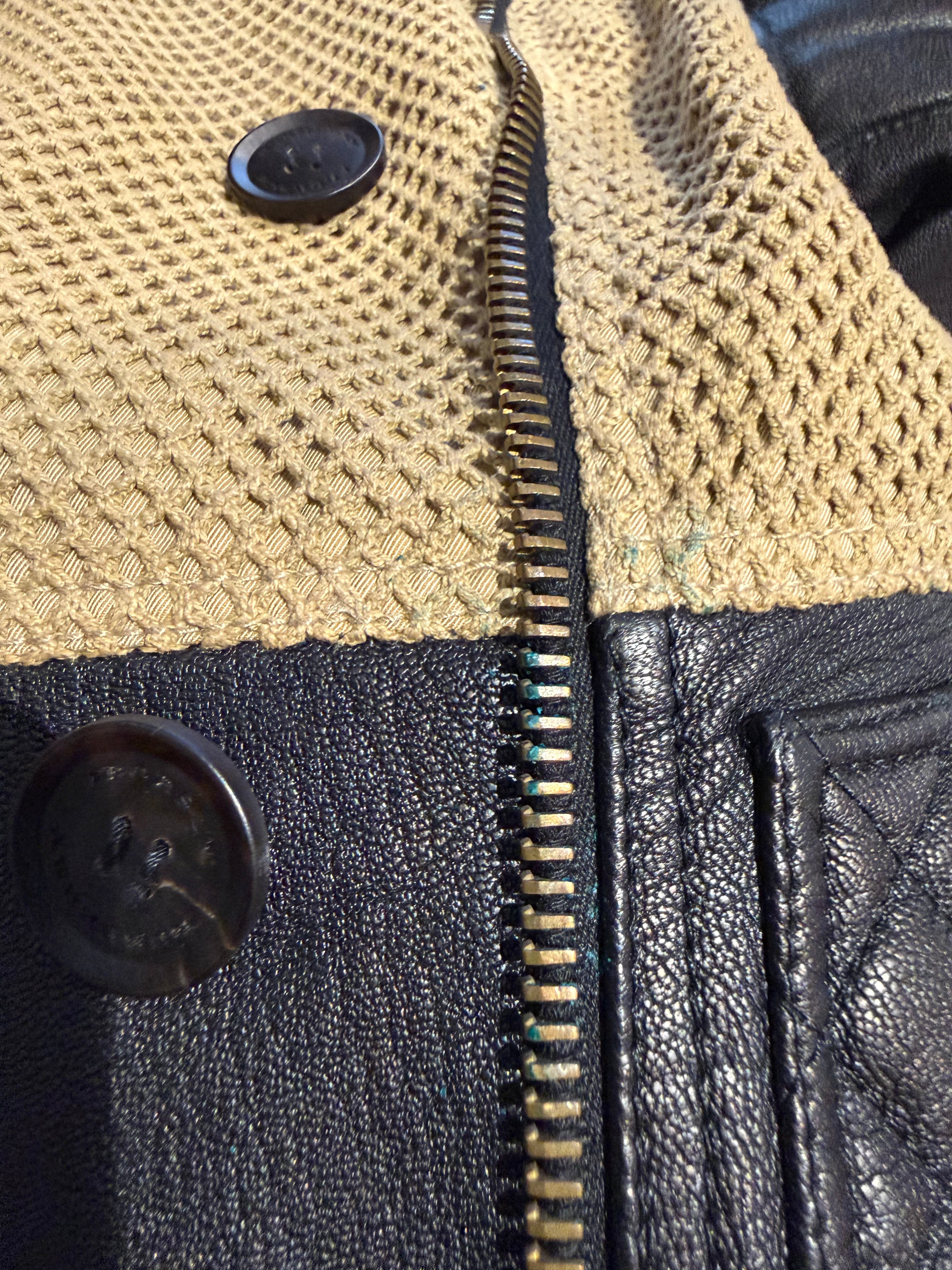 Burberry Mesh & Leather Moto Jacket — Preloved Designer | Heirora