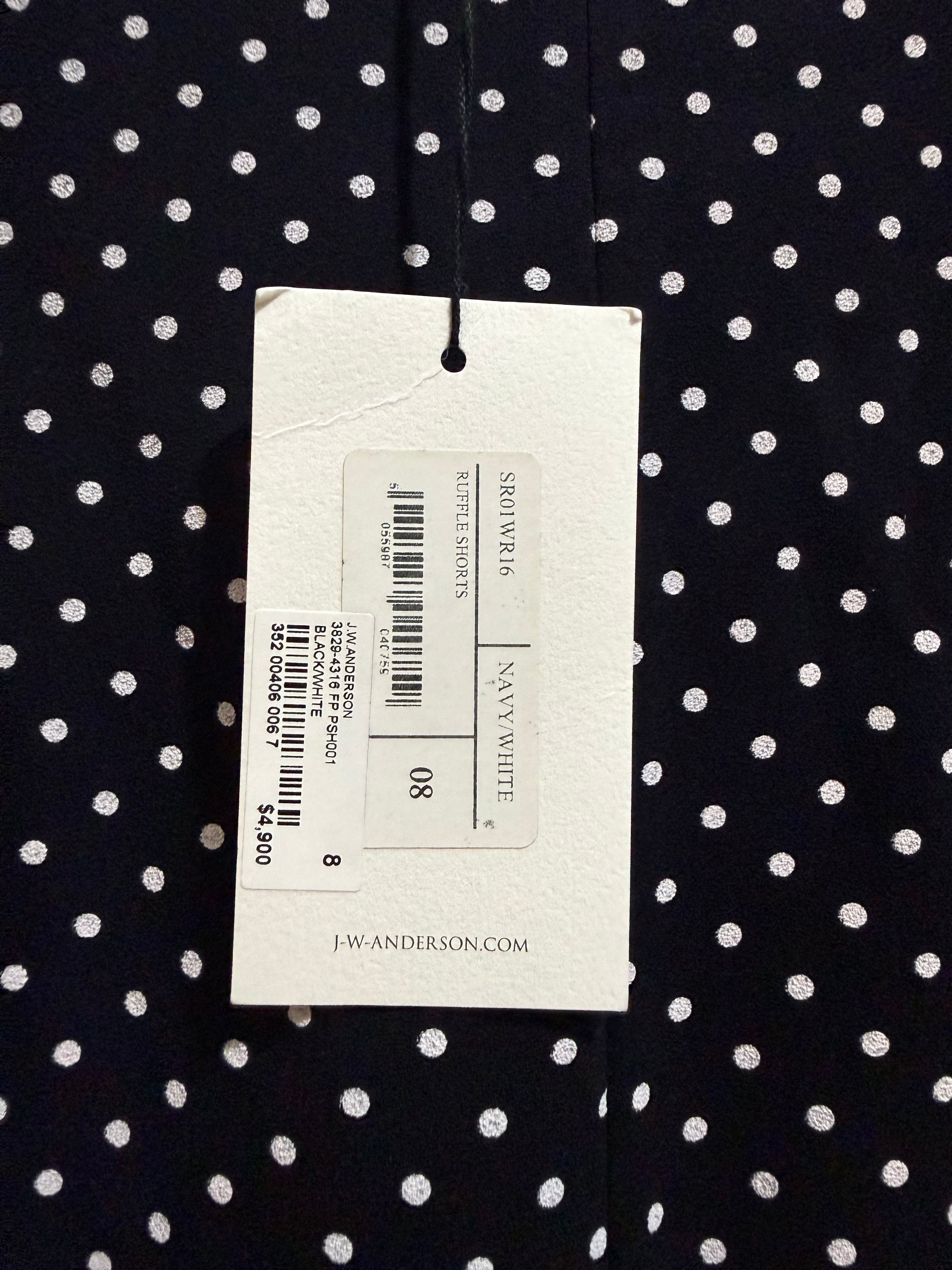 JW Anderson Polka Dot Fishtail Skirt – Navy & Cream, EU 36 | Brand New