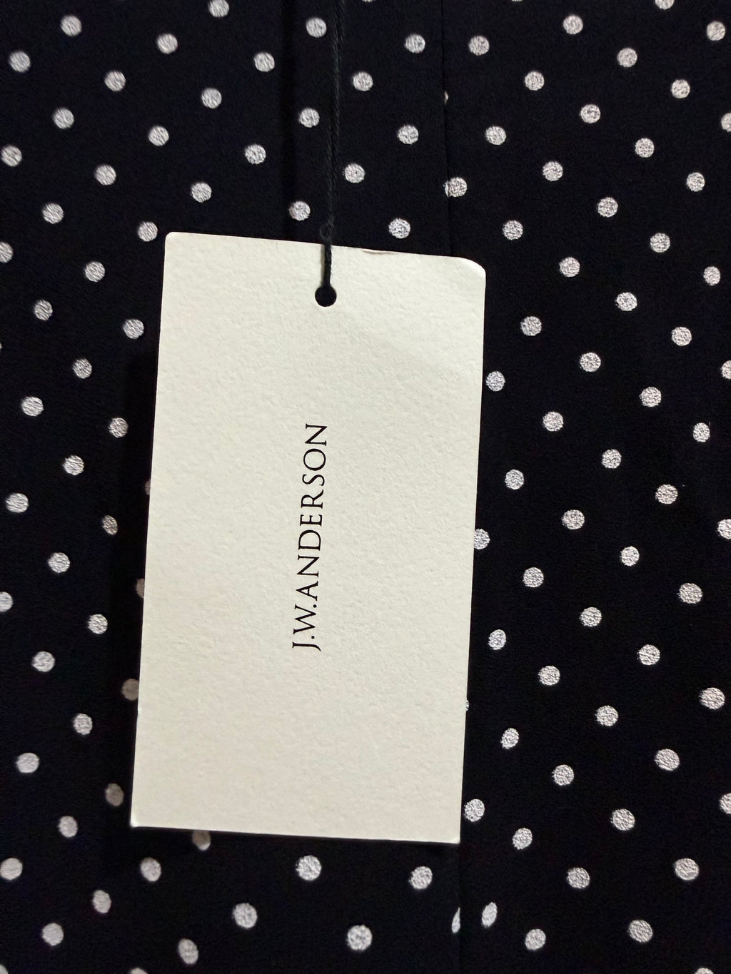 JW Anderson Polka Dot Fishtail Skirt – Navy & Cream, EU 36 | Brand New