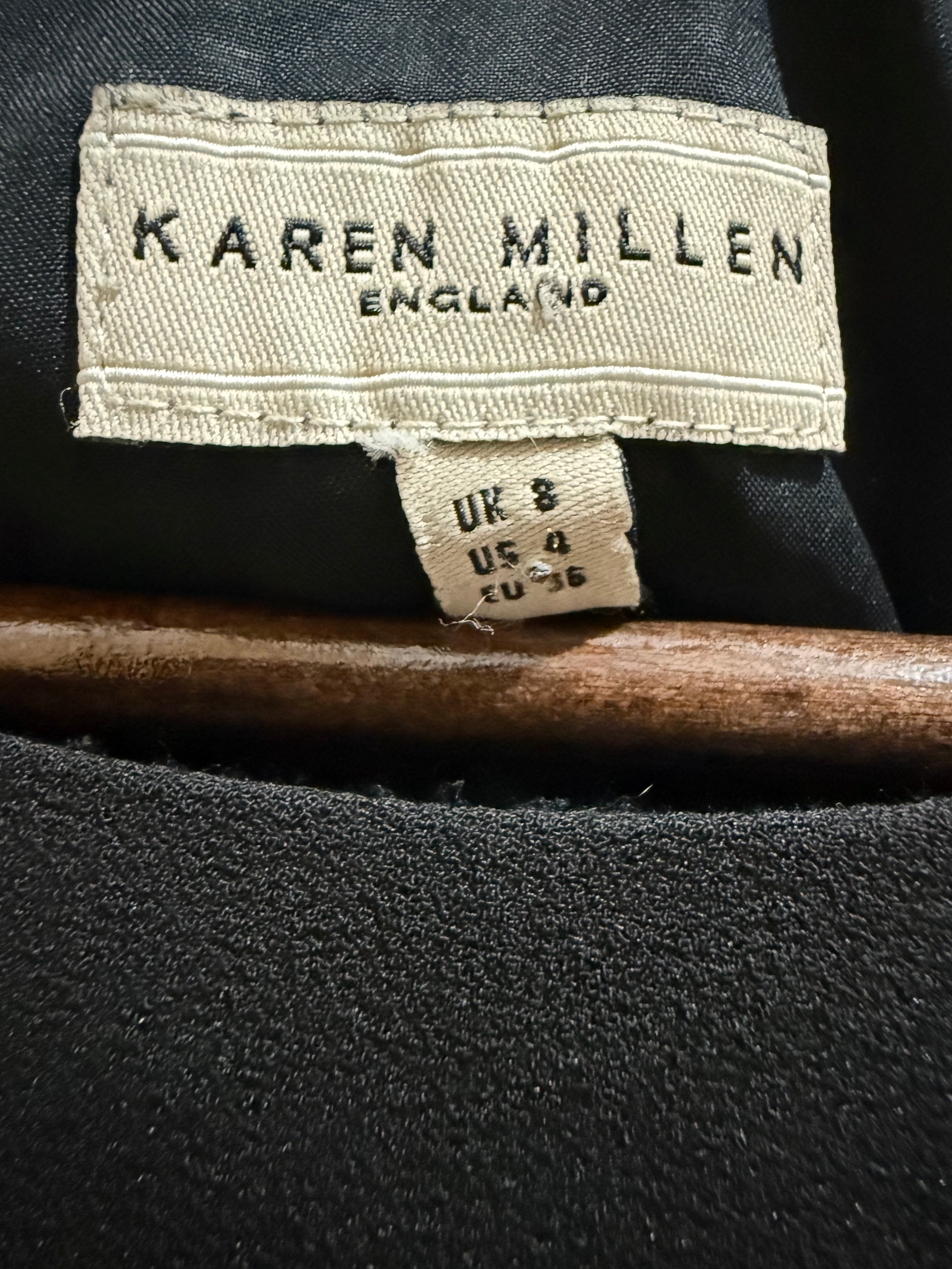 Karen Millen England Black Embellished Shoulder Sheath Dress – UK 8/US 4/EU 36 | Brand New with Tags