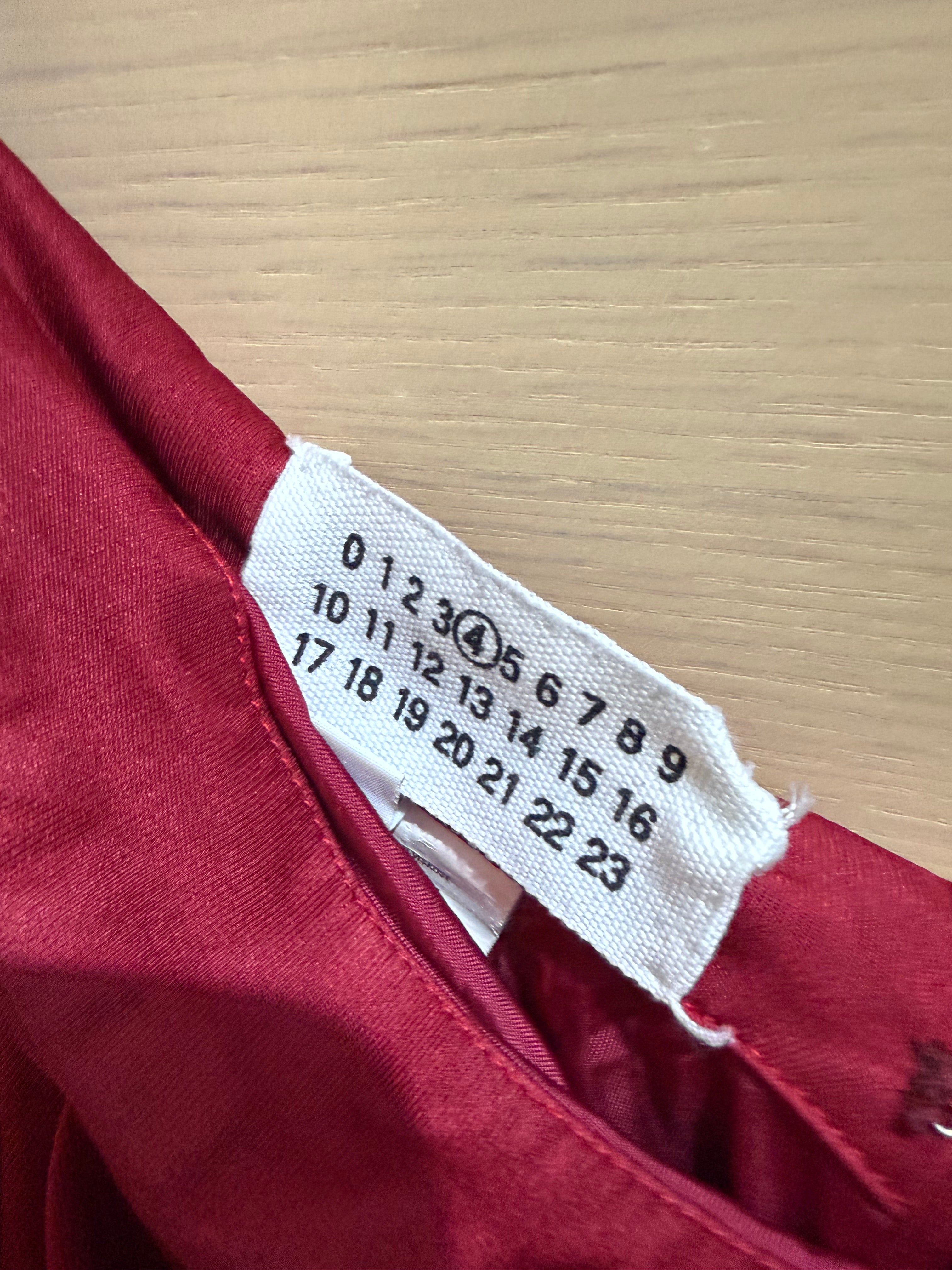 Maison Margiela Red Pleated Romper Maxi Dress – Size 38 (4) | Preloved