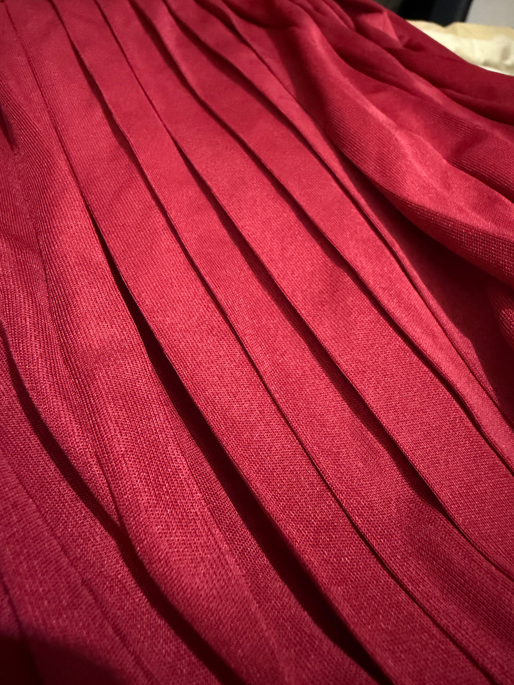 Maison Margiela Red Pleated Romper Maxi Dress – Size 38 (4) | Preloved