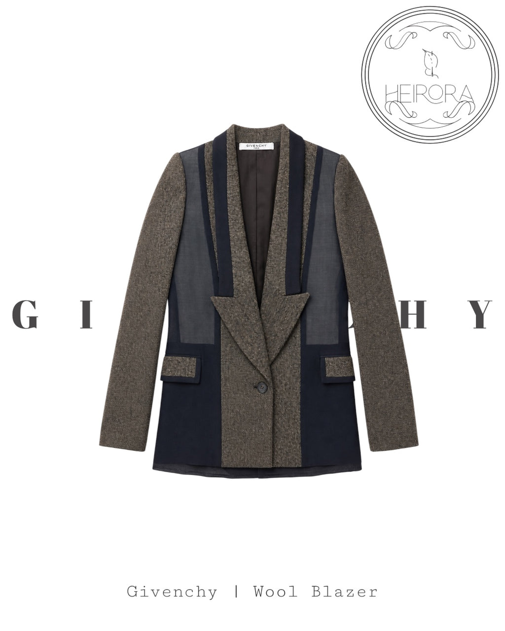 Givenchy Wool Mix Blazer - Preloved Luxury Desinger Jacket| Heirora