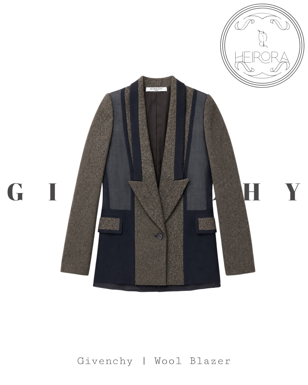Givenchy Wool Mix Blazer - Preloved Luxury Desinger Jacket| Heirora