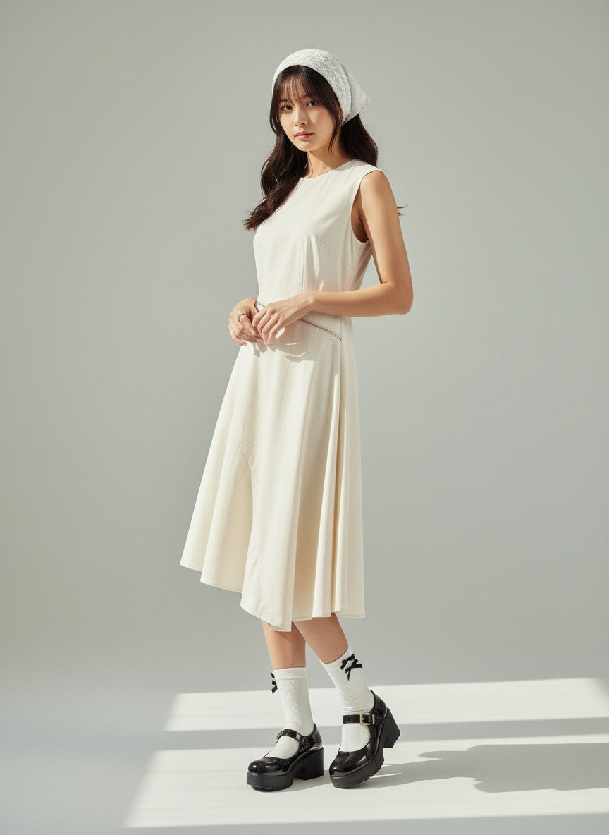 COS Beige Dress 2 way | Outlet