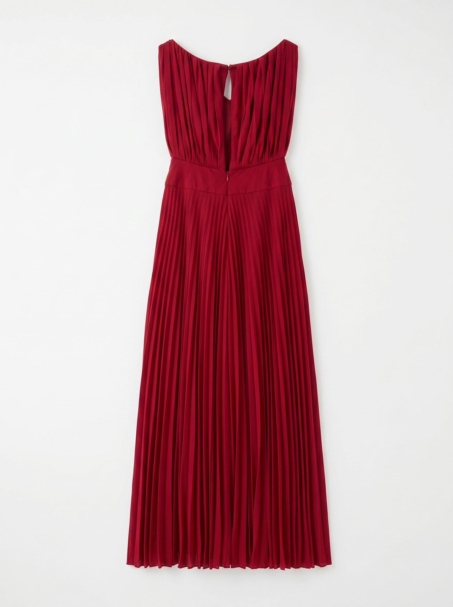Maison Margiela Red Pleated Romper Maxi Dress – Size 38 (4) | Preloved