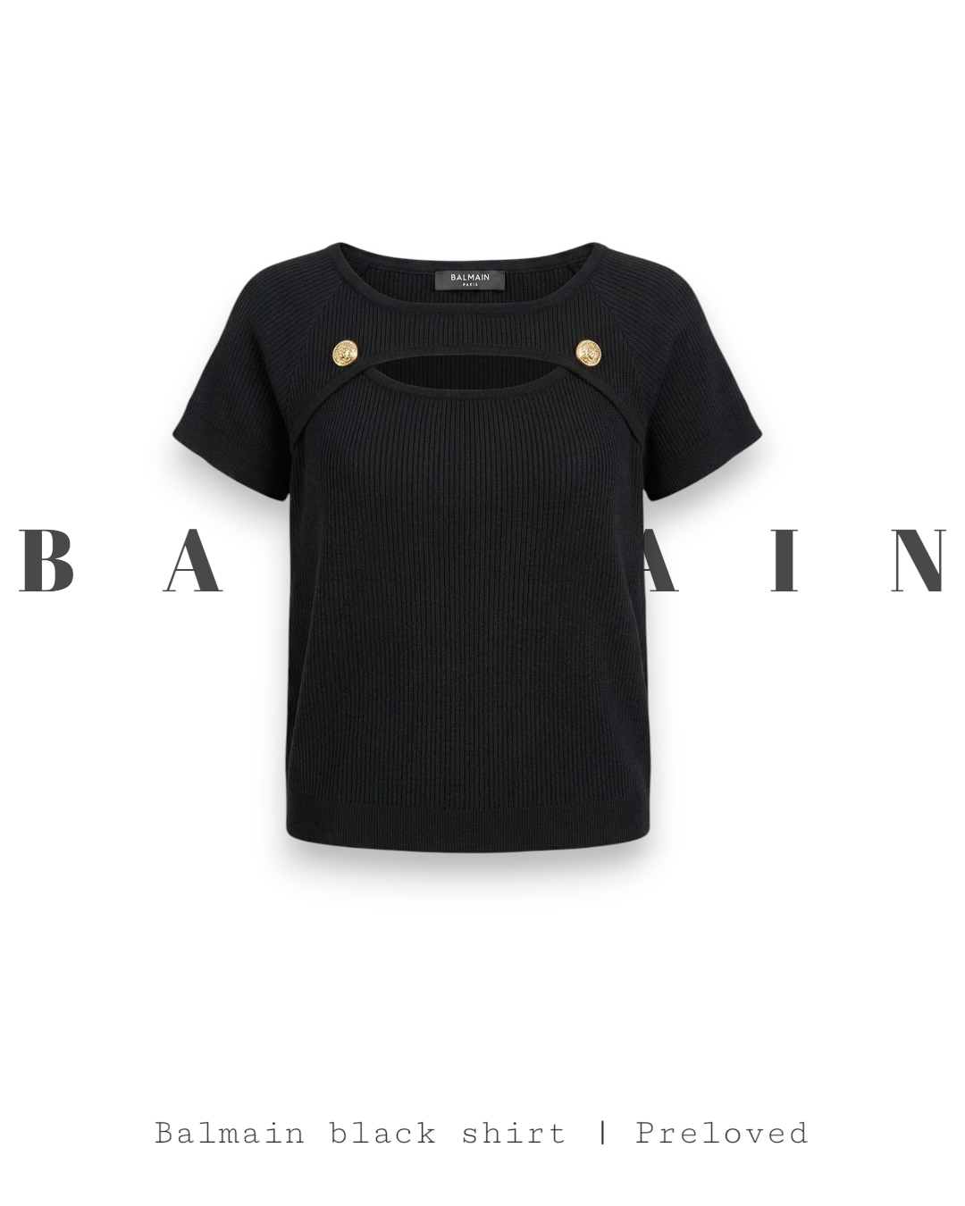 Balmain Black Shirt | Preloved