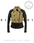 Burberry Mesh & Leather Moto Jacket — Preloved Designer | Heirora