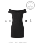 Chloé Off-Shoulder Silk Mini Dress Size 36 | Preloved Designer Cocktail Dress