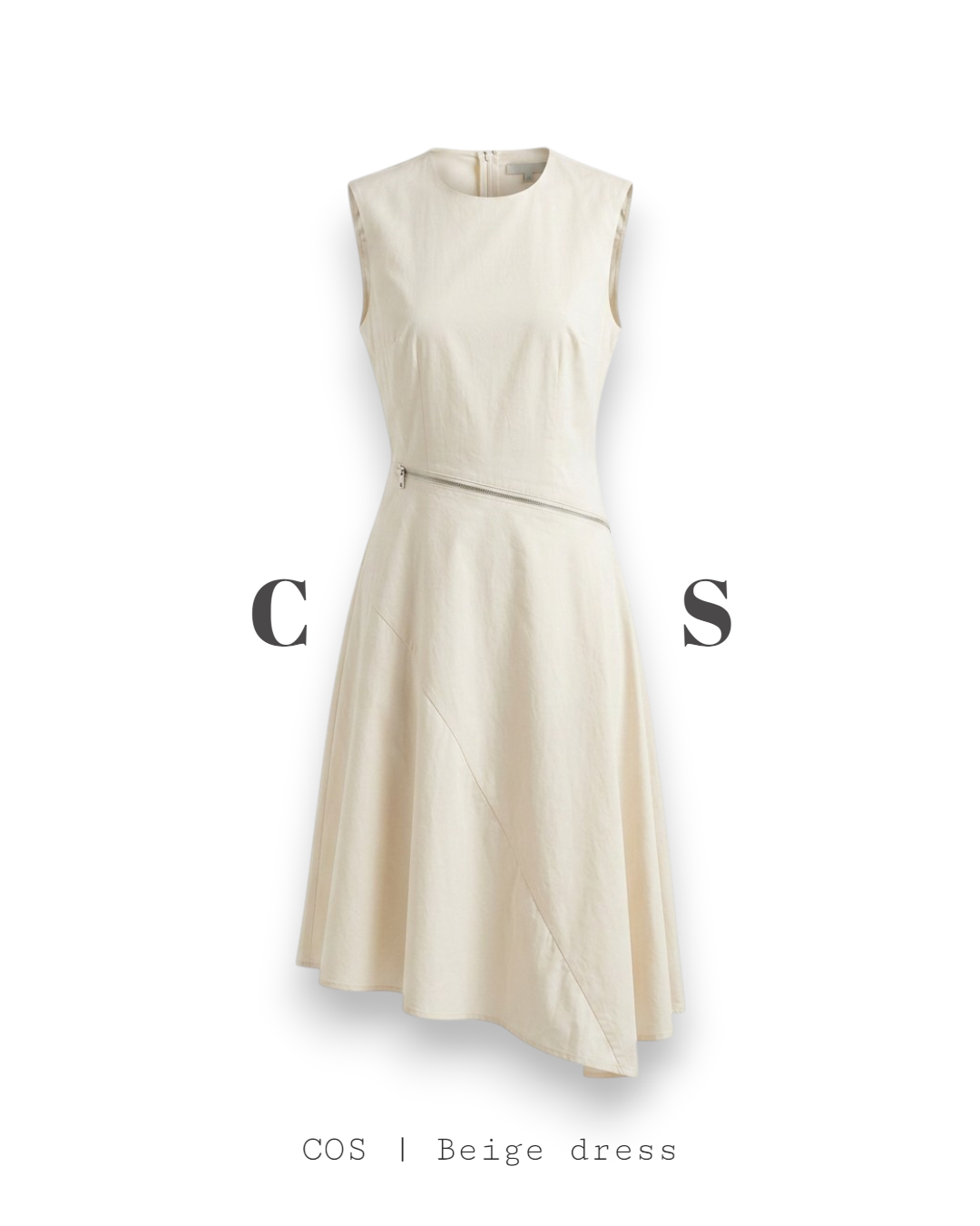 COS Beige Dress 2 way | Outlet