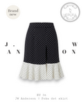 JW Anderson Polka Dot Fishtail Skirt – Navy & Cream, EU 36 | Brand New