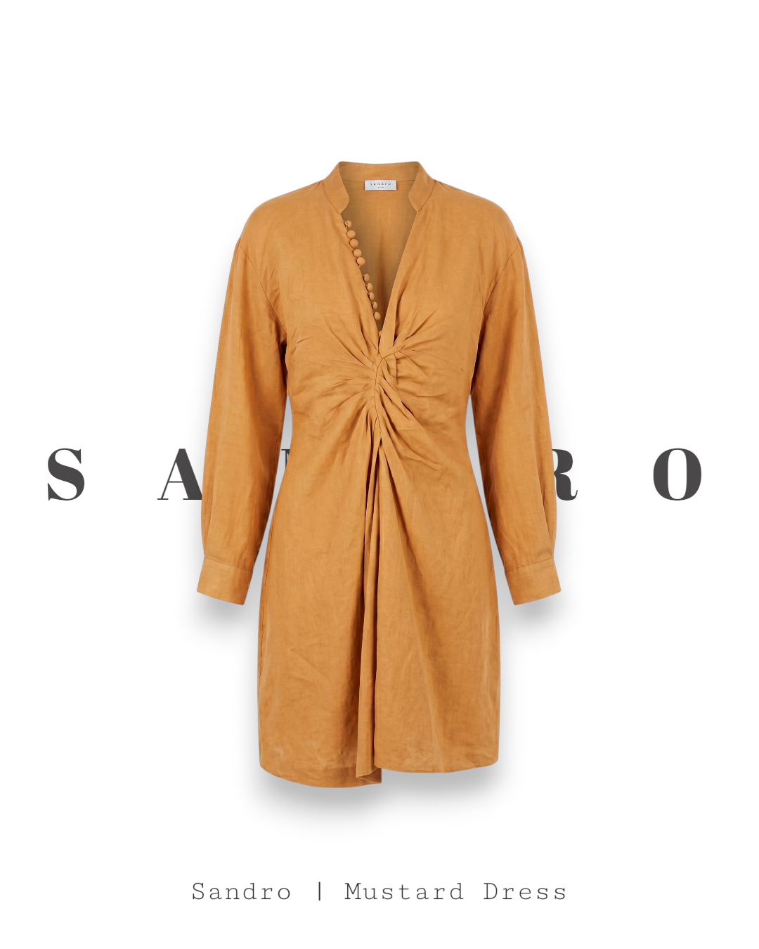 Sandro Mustard Dress | Preloved