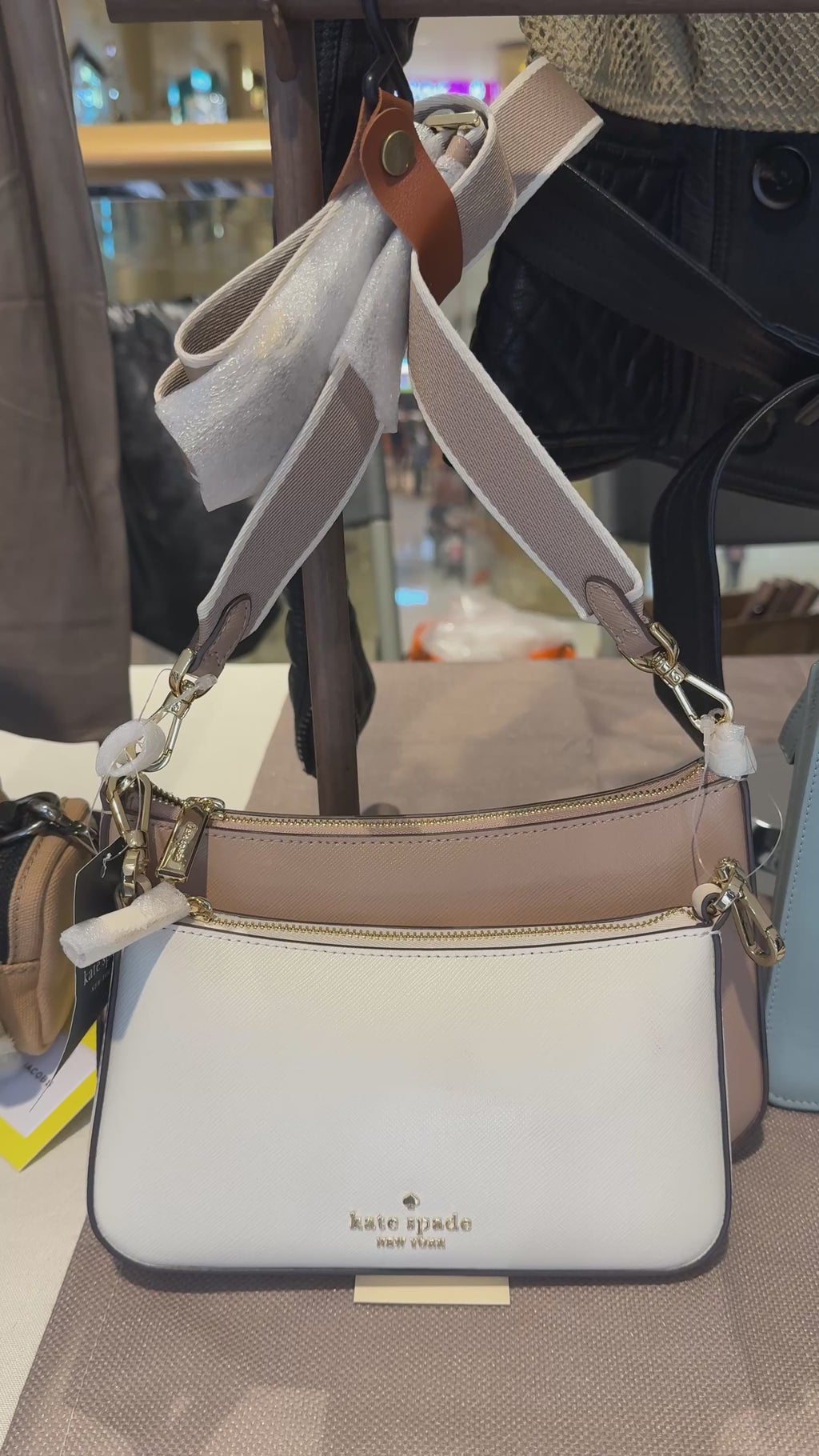 Kate Spade Duo / Duet Crossbody Bag - Brand new Leather Convertible Bag | Heirora