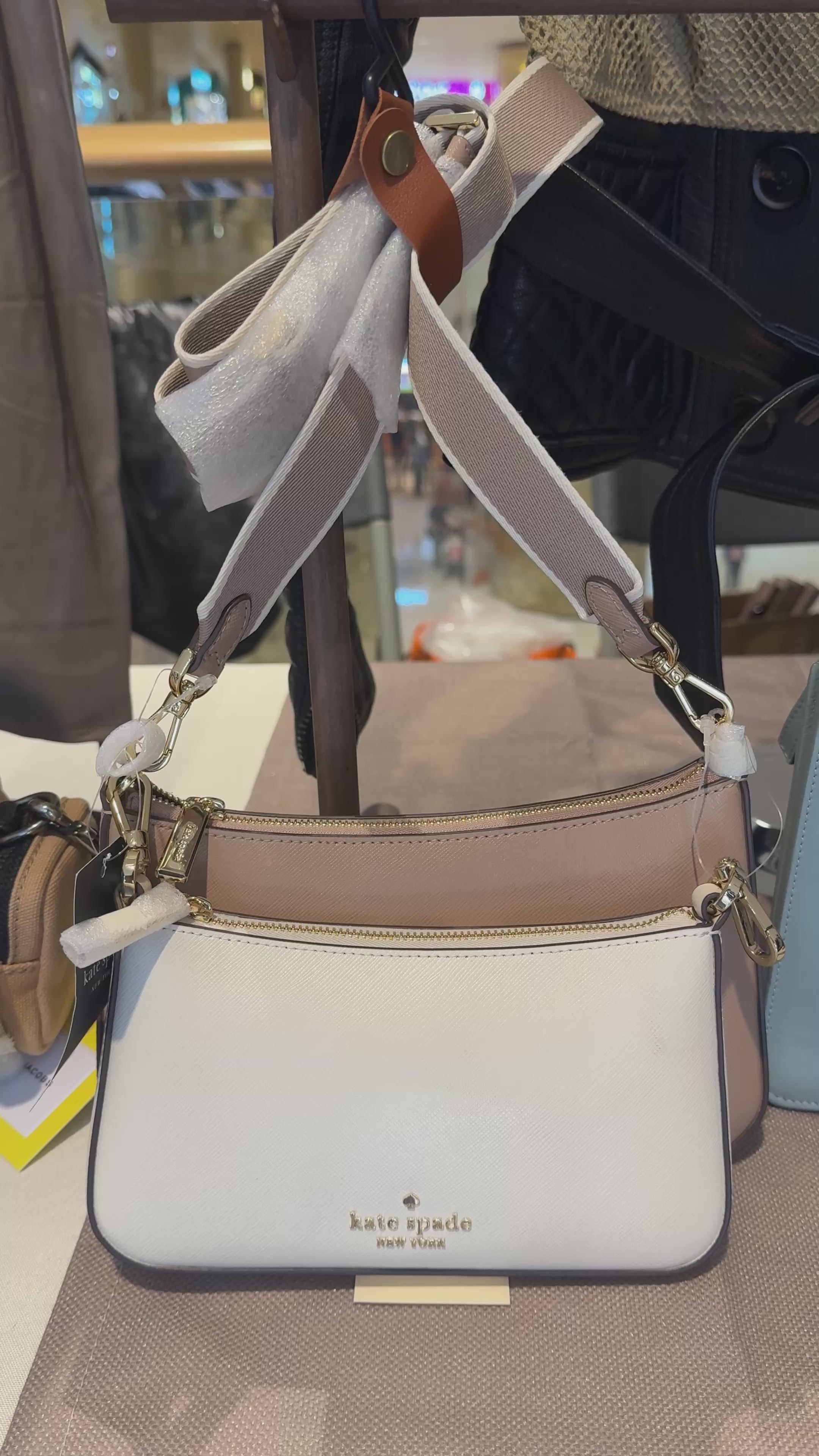 Kate Spade Duo / Duet Crossbody Bag - Brand new Leather Convertible Bag | Heirora