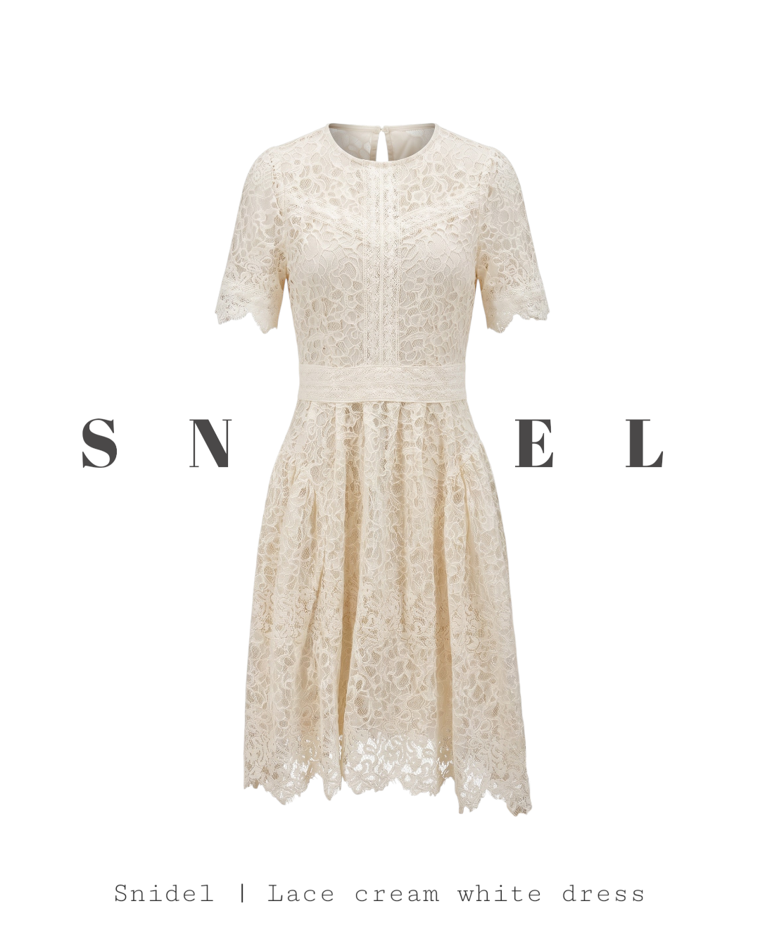 Snidel Cream white lace dress | Preloved