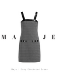Maje grey checkered dress | Preloved